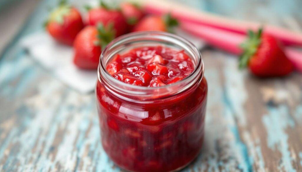 Erdbeer-Rhabarber-Marmelade: Die Gelierzucker-Menge, die laut Einmacherinnen entscheidend ist