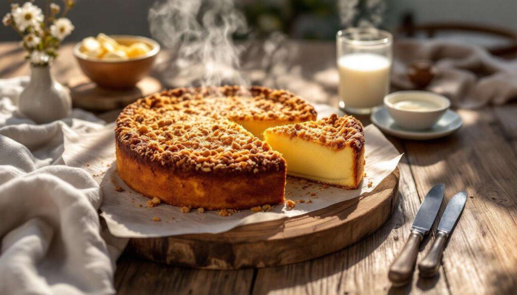 Puddingkuchen mit Streuseln: Warum das Puddingpulver laut Konditoren in kalte Milch gehört