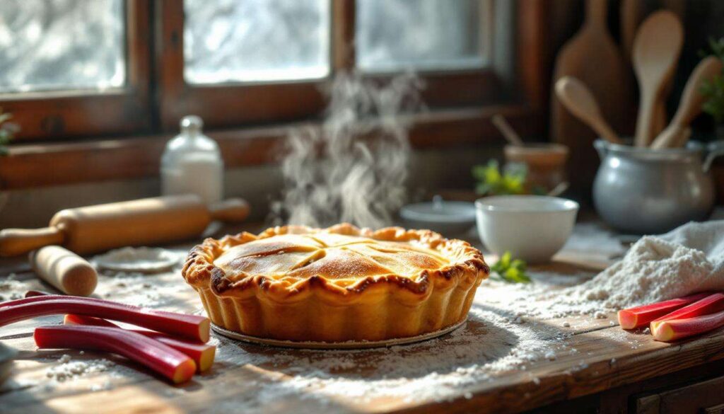 Rhabarberkuchen gelingt immer: Der Mehl-Trick gegen den wässrigen Boden laut Bäckermeistern